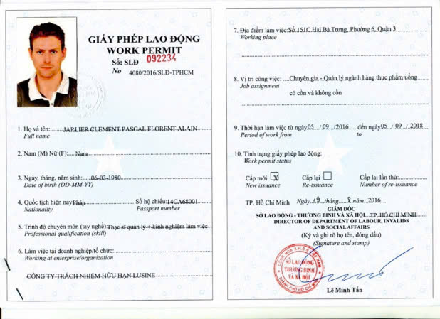 Quy định về giấy phép lao động