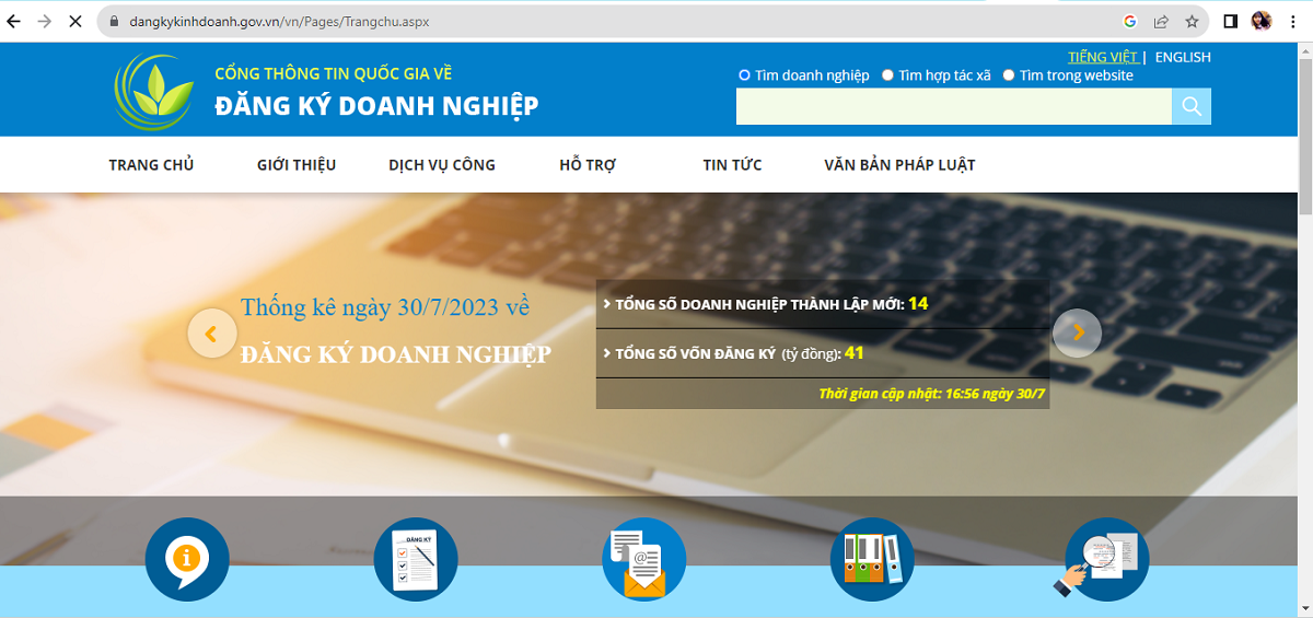 tra cứu doanh nghiệp mới thành lập