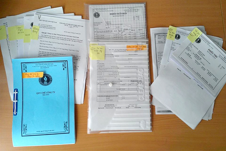 Mẫu biên bản bàn giao chứng từ kế toán chuẩn