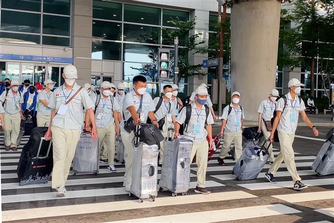 Doanh nghiệp cung ứng đưa lao động Việt Nam làm việc nước ngoài.